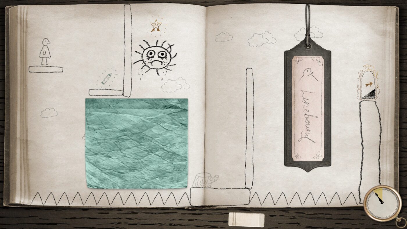 Linebound level with bookmark tag reading 'Linebound'