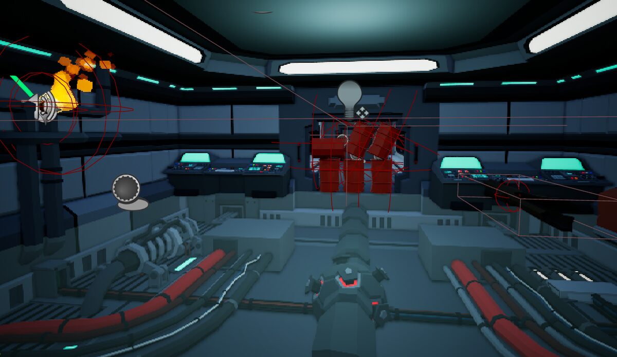 HQ drill machine room with barrels