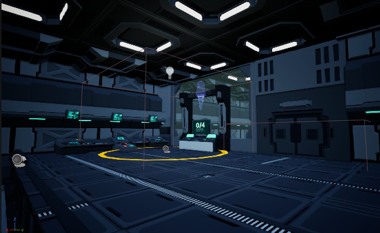 P.R.O.S. HQ map, drill bay objective room