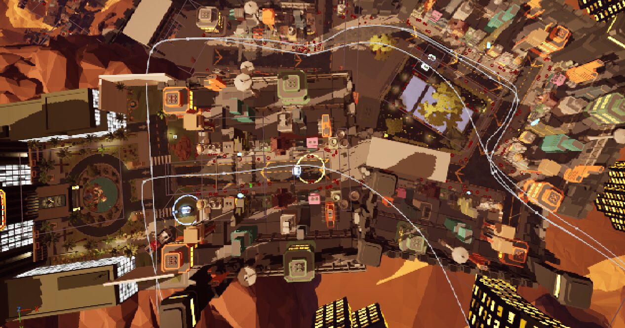 P.R.O.S. Veldra-9 map, city streets close-up