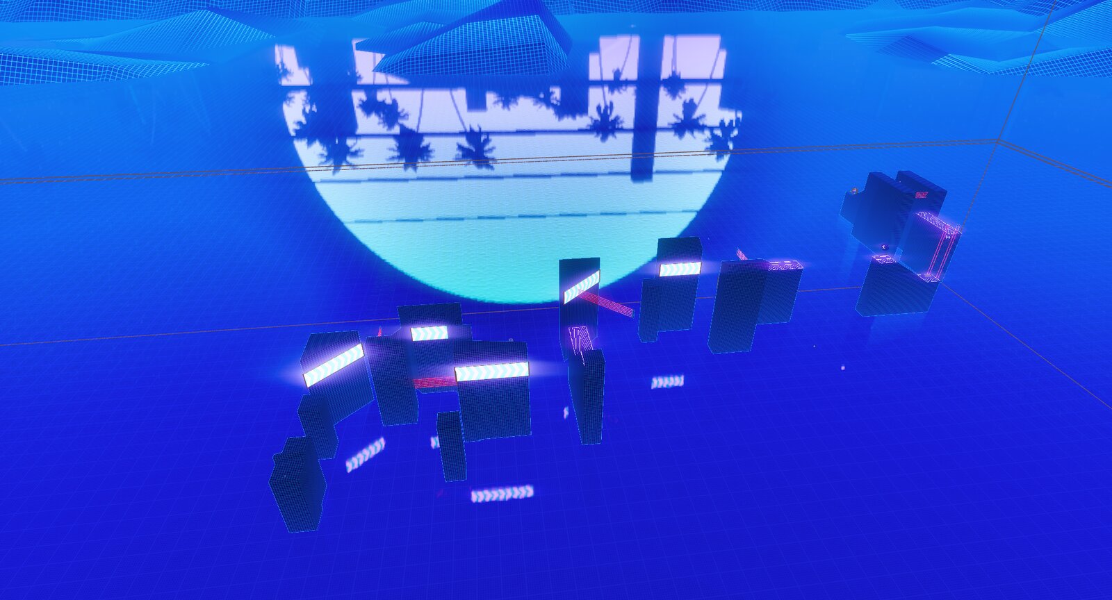 Ryft onboarding greybox level with mantle, grapple, wallrun and speedzone elements